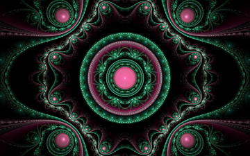 Картинка 3д графика fractal фракталы фон узор