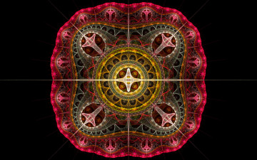 Картинка 3д графика fractal фракталы фон узор