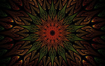 Картинка 3д графика fractal фракталы фон узор