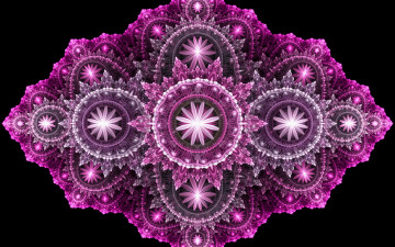 Картинка 3д графика fractal фракталы фон узор