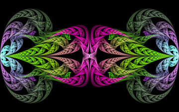 Картинка 3д графика fractal фракталы узор фон