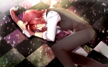 Картинка аниме will o`wisp парень блестки лежит