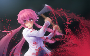 Картинка юно аниме mirai nikki дневник будущего gasai yuno