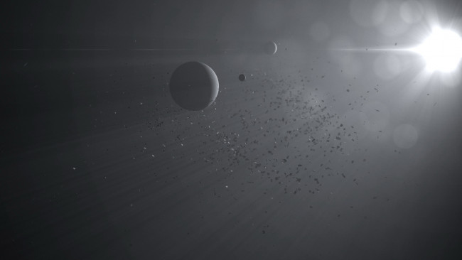 Обои картинки фото космос, арт, планеты, свечение