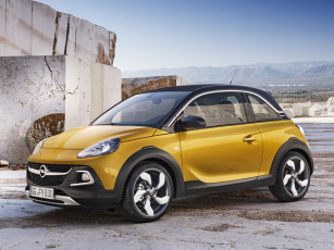 Картинка автомобили opel adam rocks 2014г желтый