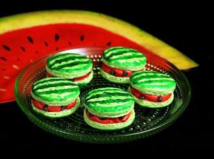 Картинка еда -+макаруны макаруны арбуз