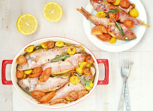 Картинка еда рыба +морепродукты +суши +роллы розмарин лимон