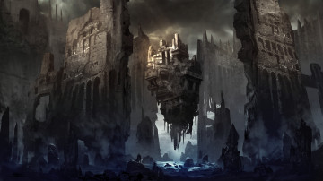 Картинка фэнтези иные+миры +иные+времена сооружения мир иной