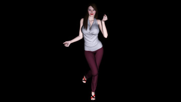 Картинка 3д+графика people+ люди фон взгляд девушка