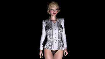 Картинка 3д+графика people+ люди взгляд девушка фон