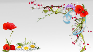Картинка разное компьютерный+дизайн цветы ветки