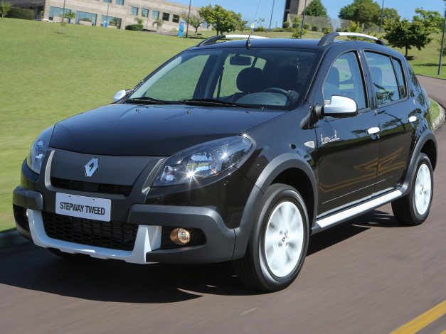Обои картинки фото автомобили, renault, sandero, stepway, tweed, 2014г