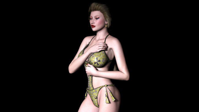 Обои картинки фото 3д графика, people , люди, фон, взгляд, девушка