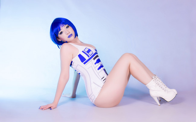 Обои картинки фото девушки, -unsort , рыжеволосые и другие, парик