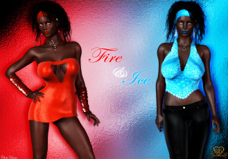 Картинка 3д+графика люди+ people взгляд девушки фон