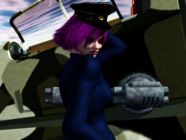 Обои картинки фото 3д графика, люди , people, фон, взгляд, девушка