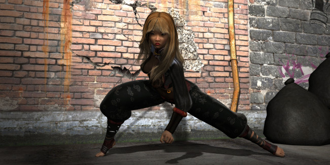 Обои картинки фото 3д графика, люди , people, фон, взгляд, девушка, поза