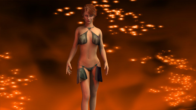 Обои картинки фото 3д графика, люди , people, взгляд, девушка, фон