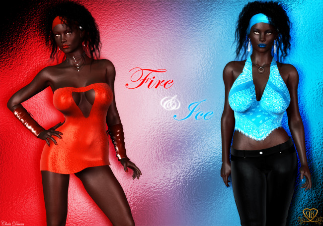 Обои картинки фото 3д графика, люди , people, взгляд, девушки, фон