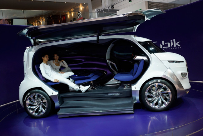 Обои картинки фото citroen tubik concept 2012, автомобили, выставки и уличные фото, tubik, concept, citroen, car, 2012, салон