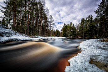 Картинка природа реки озера лес река облака