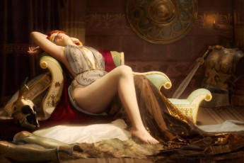 Картинка рисованное люди девушка фон обстановка