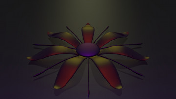 Картинка 3д+графика цветы+ flowers лепестки фон