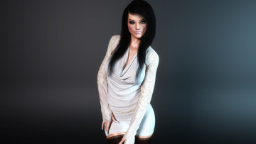 Картинка 3д+графика люди+ people фон взгляд девушка