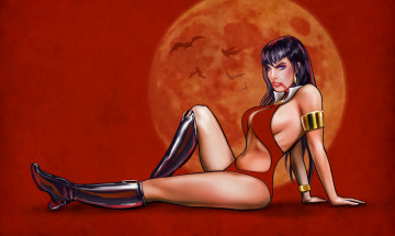 Картинка рисованное комиксы девушка фон взгляд купальник