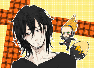 Картинка аниме boku+no+hero+academia boku no hero academia present mic aizawa shouta