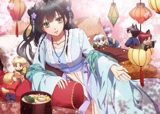 Картинка аниме unknown +другое+ девушка фон взгляд