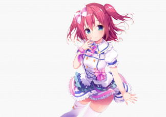 Картинка аниме love+live +school+idol+project взгляд девушка фон