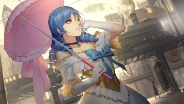 Картинка romantic+saga+of+beauty+&+devil аниме девушка взгляд фон