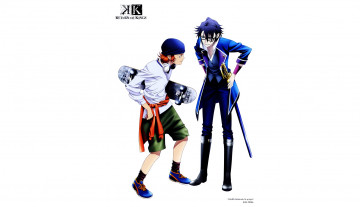 Картинка аниме k+project fushimi saruhiko yata misaki skateboard k project