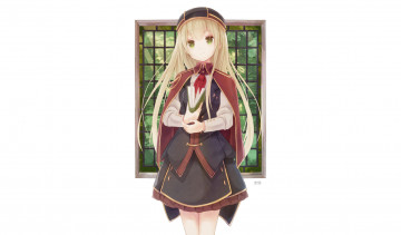 Картинка аниме unknown +другое+ девушка взгляд фон