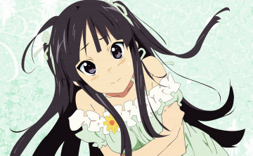 Картинка аниме k-on девушка фон взгляд