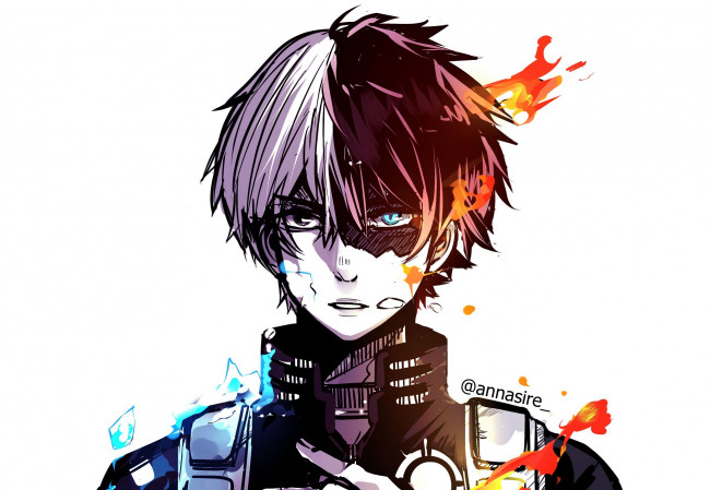 Обои картинки фото аниме, boku no hero academia, boku, no, hero, academia, todoroki, shouto