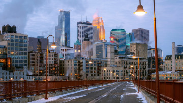 Картинка города -+мосты миннеаполис сша