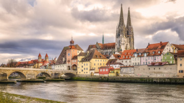 Картинка города регенсбург+ германия регенсбург