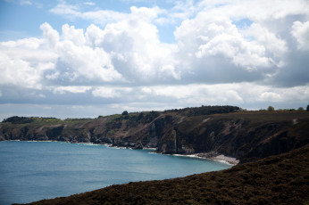 Картинка бретань франция природа побережье