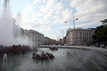 Картинка города вена+ австрия фонтан