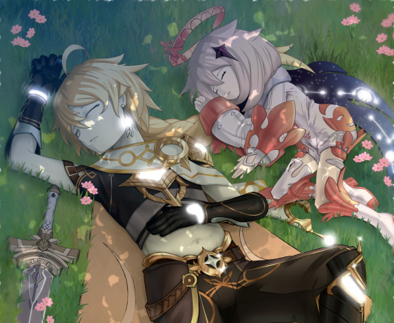 Обои картинки фото аниме, genshin impact, genshin, impact