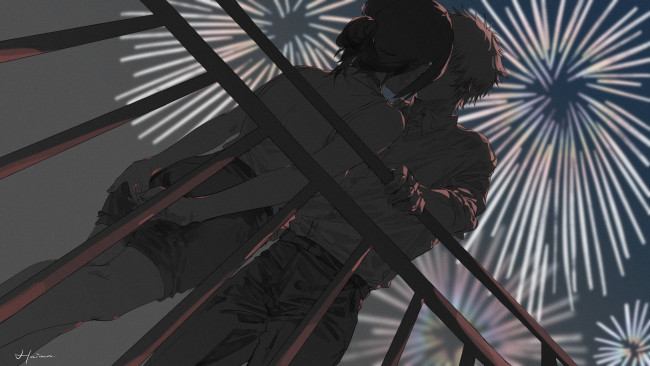 Обои картинки фото аниме, unknown,  другое , двое, пара