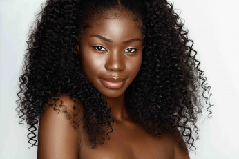 Картинка девушки -+лица +портреты мулатка чернокожая темнокожая девушка модель брюнетка причёска волосы лицо портрет