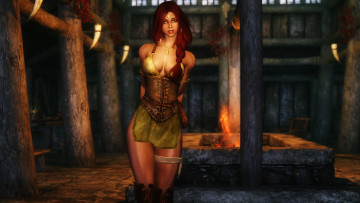 обоя 3д графика, люди , people, девушка, фон, взгляд