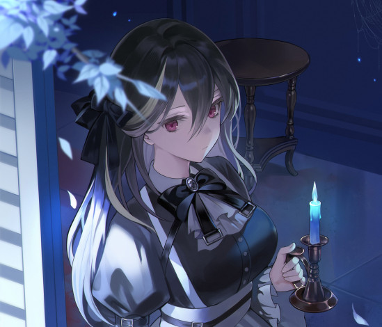 Обои картинки фото аниме, unknown,  другое , девушка, взгляд