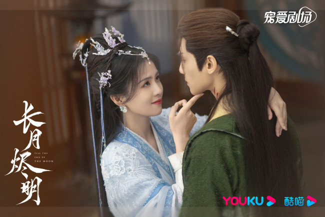 Обои картинки фото кино фильмы, till the end of the moon, светлый, пепел, луны, тань, тай, цзинь, минъе, бог, войны, владыка, демонов, ли, сусу, е, сеу