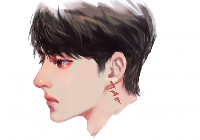 Обои картинки фото рисованное, люди, ван, ибо, лицо