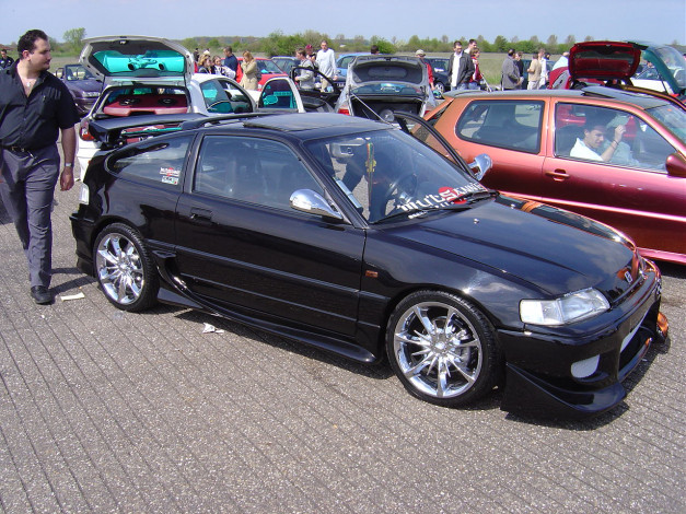 Обои картинки фото honda, crx, автомобили