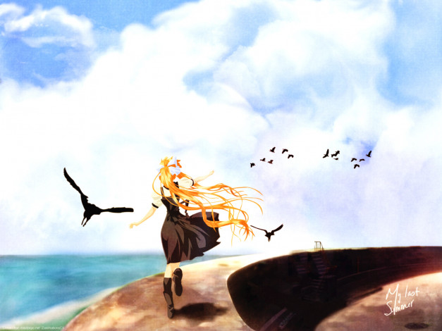 Обои картинки фото аниме, air